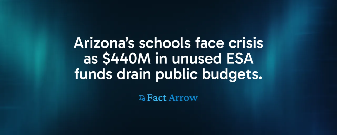 Arizona’s schools face crisis as $440M in unused ESA funds drain public budgets.