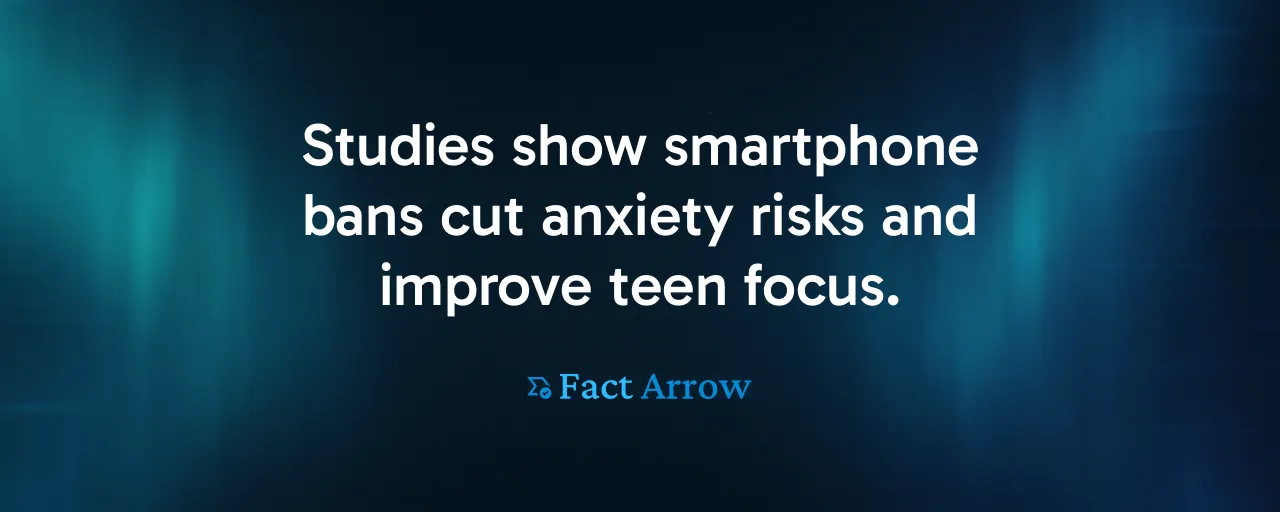 Studies show smartphone bans cut anxiety risks and improve teen focus.