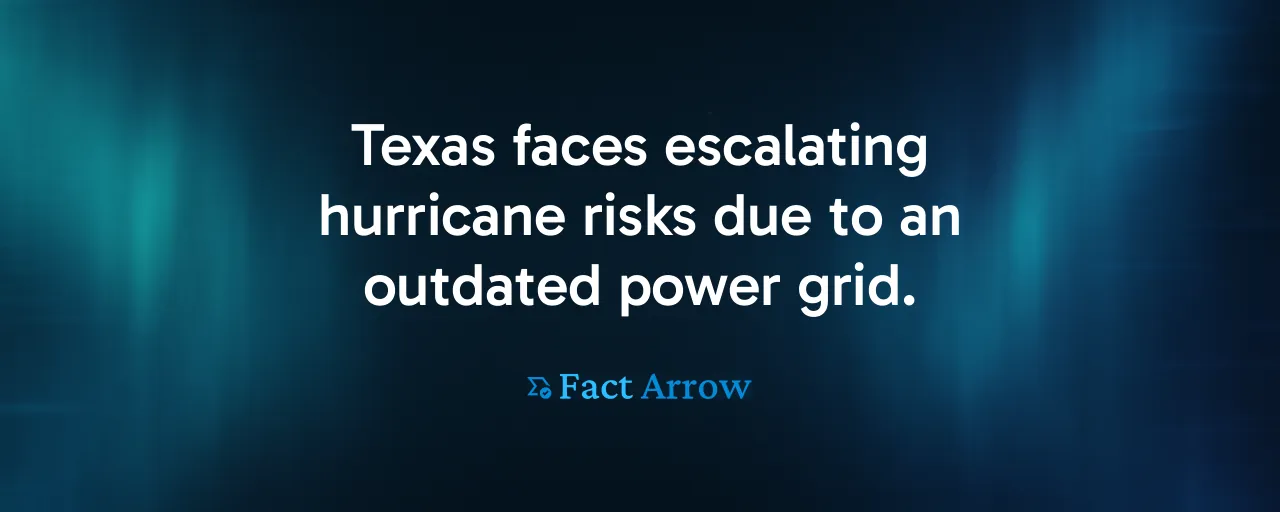 Texas faces escalating hurricane risks due to an outdated power grid.