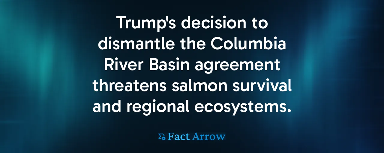 Trump's decision to dismantle the Columbia River Basin agreement threatens salmon survival and regional ecosystems.