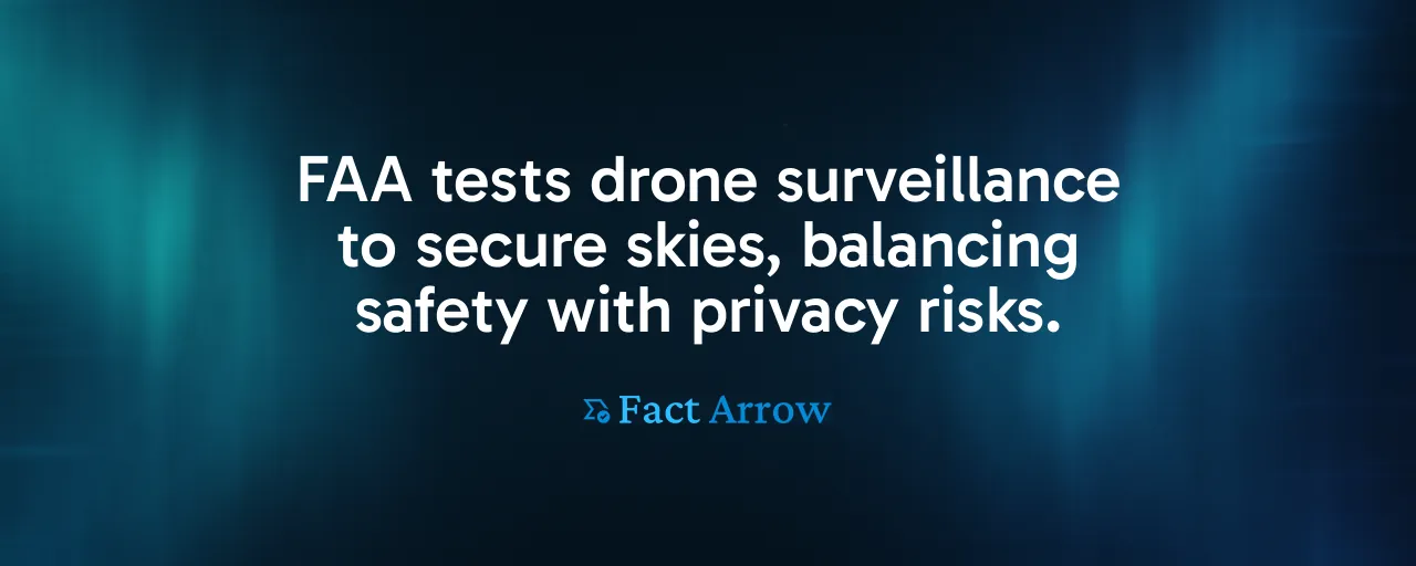 FAA tests drone surveillance to secure skies, balancing safety with privacy risks.