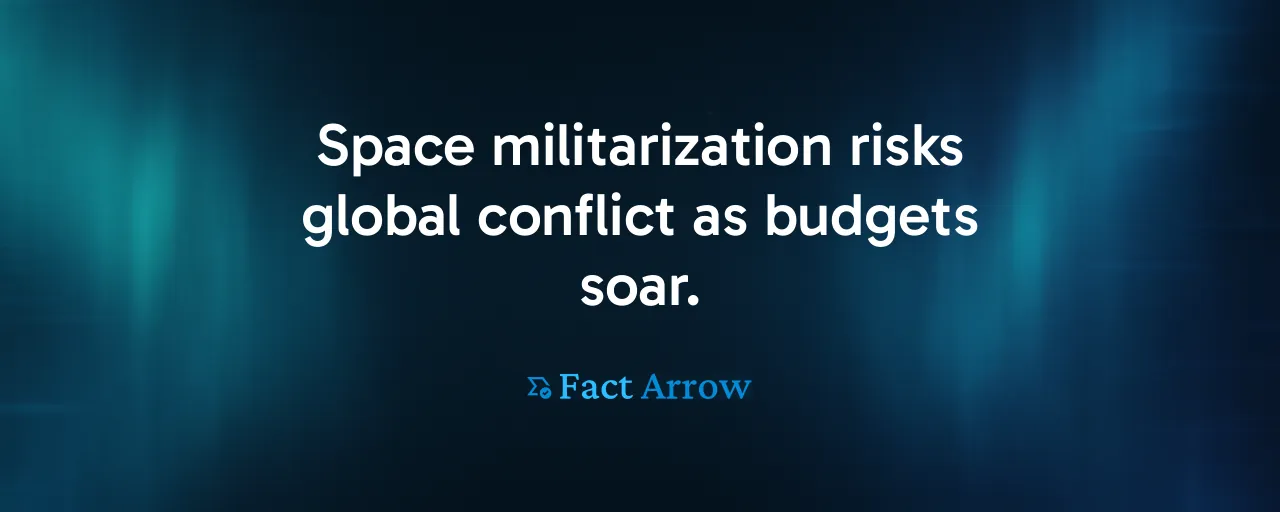 Space militarization risks global conflict as budgets soar.