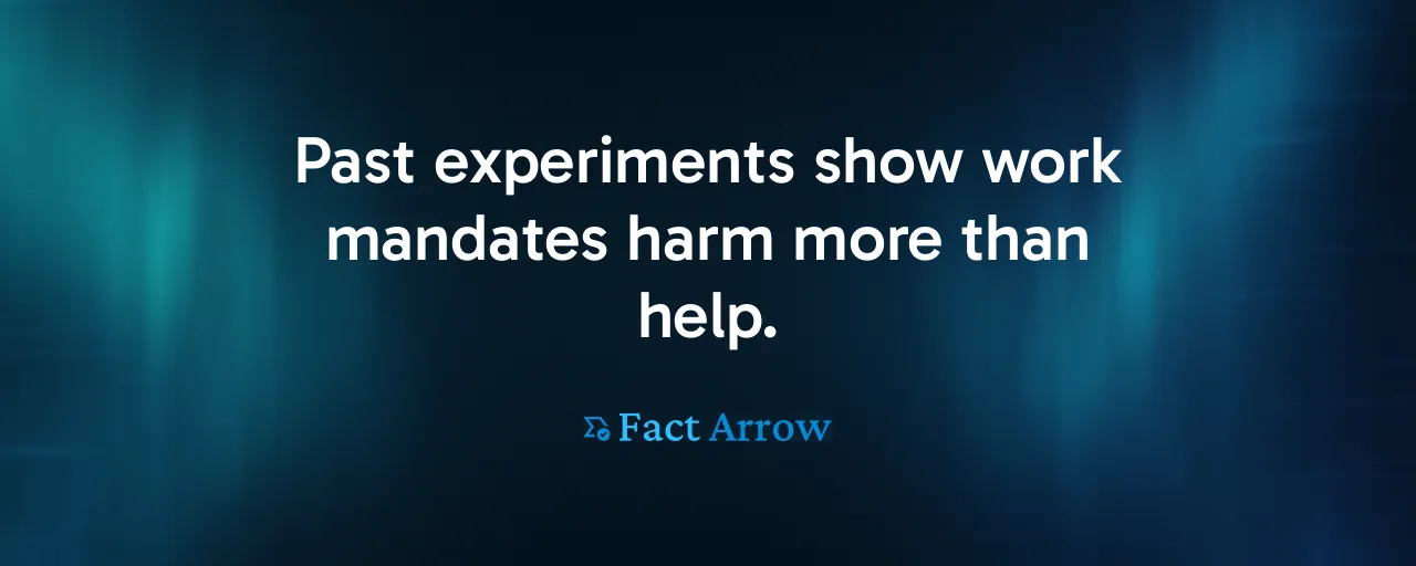 Past experiments show work mandates harm more than help.