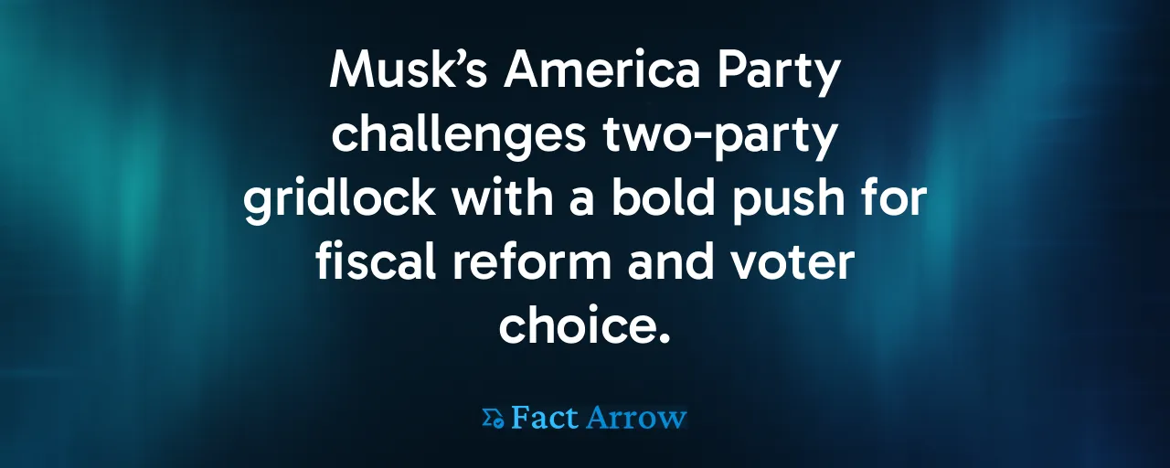 Musk’s America Party challenges two-party gridlock with a bold push for fiscal reform and voter choice.