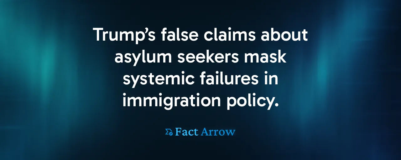 Trump’s false claims about asylum seekers mask systemic failures in immigration policy.